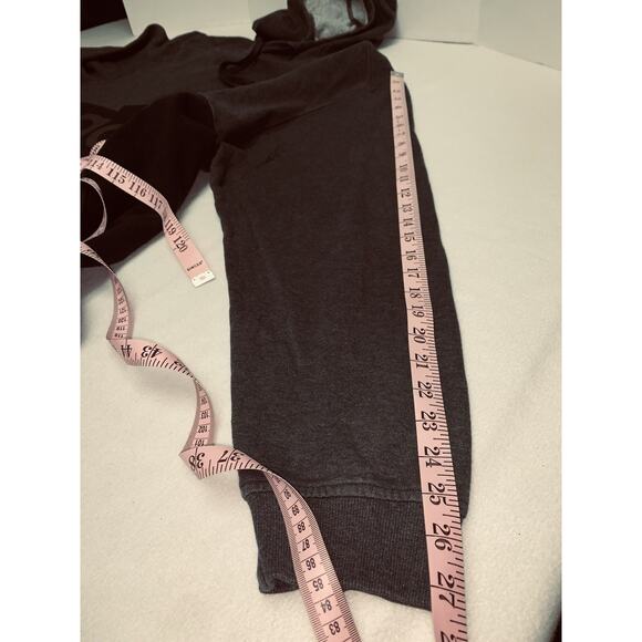 2XL Adidas Hoodie Mens Black and Gray Sweatshirt Pullover Logo Drawstrings - Picture 7 of 11